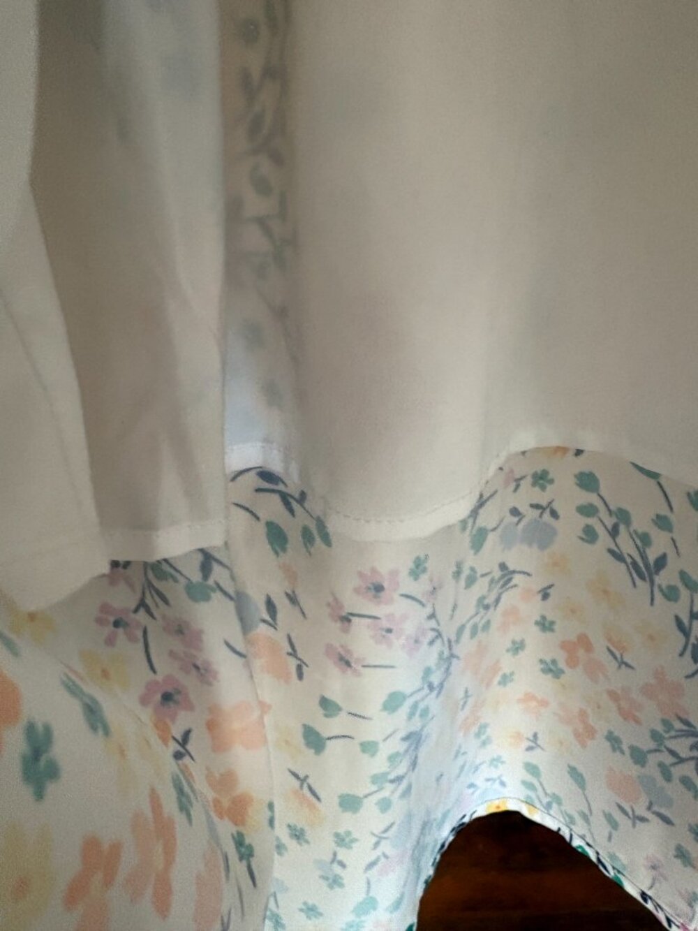 NWOT Summersalt White Floral Belted Shirt Dress. Size M - Picture 10 of 15